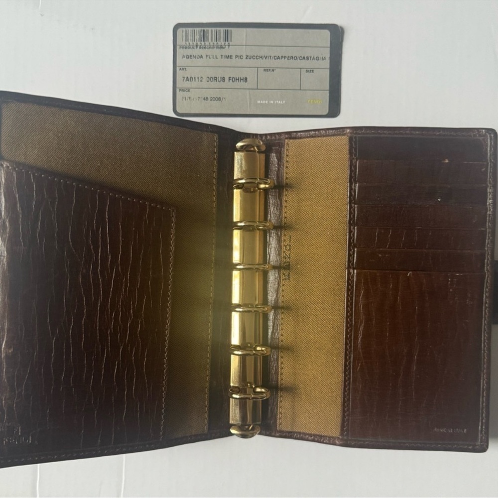 Fendi wallet passport holder agenda binder vintage Fendi monogram - Picture 13 of 16